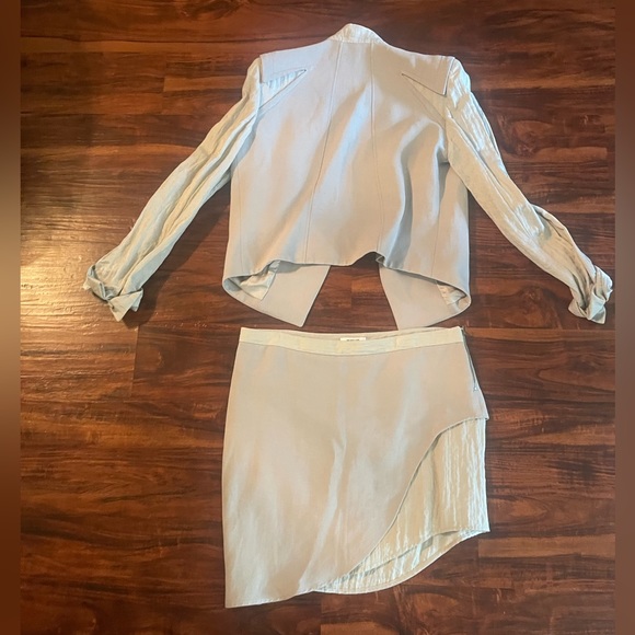 Grey Helmut Lang Skirt Suit Set - Picture 2 of 5